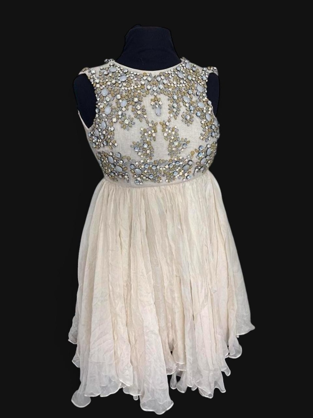 Adam Lippes Embellished Cream Dress